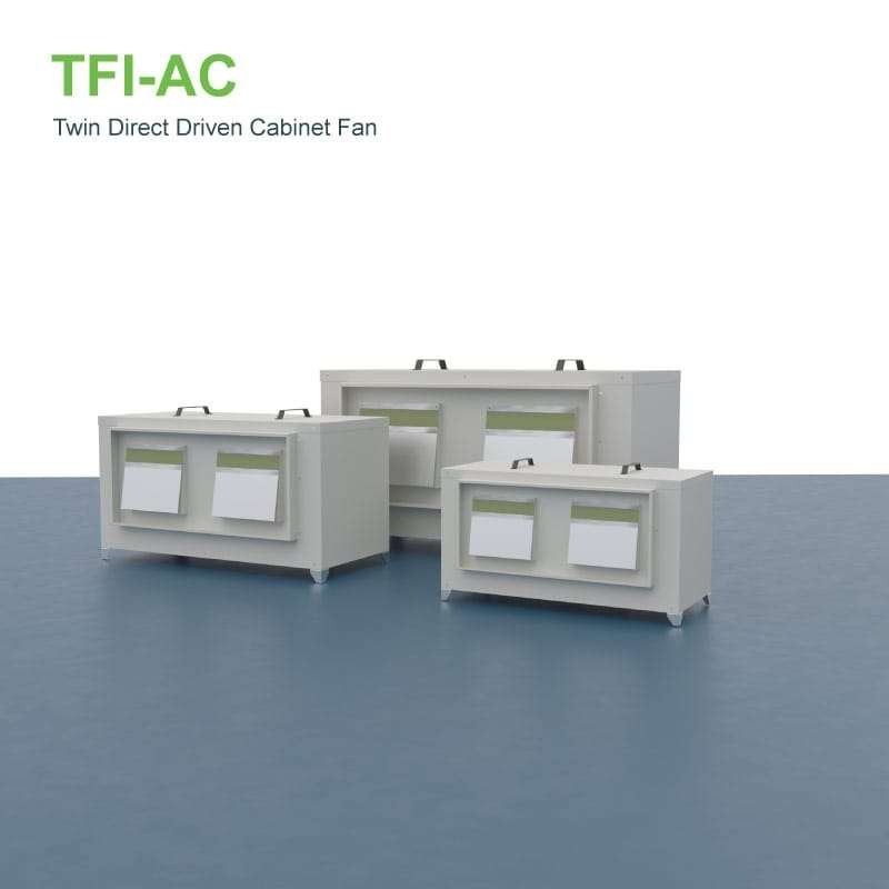Twin Direct Driven Cabinet Fan, Commercial Ventilation Fan, Weatherproof Cabinet Fan, Low Noise Commercial Fan, High Ambient Temperature Fan, Energy Efficient Ventilation Fan